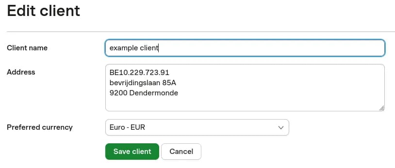 Harvest Client Configuration